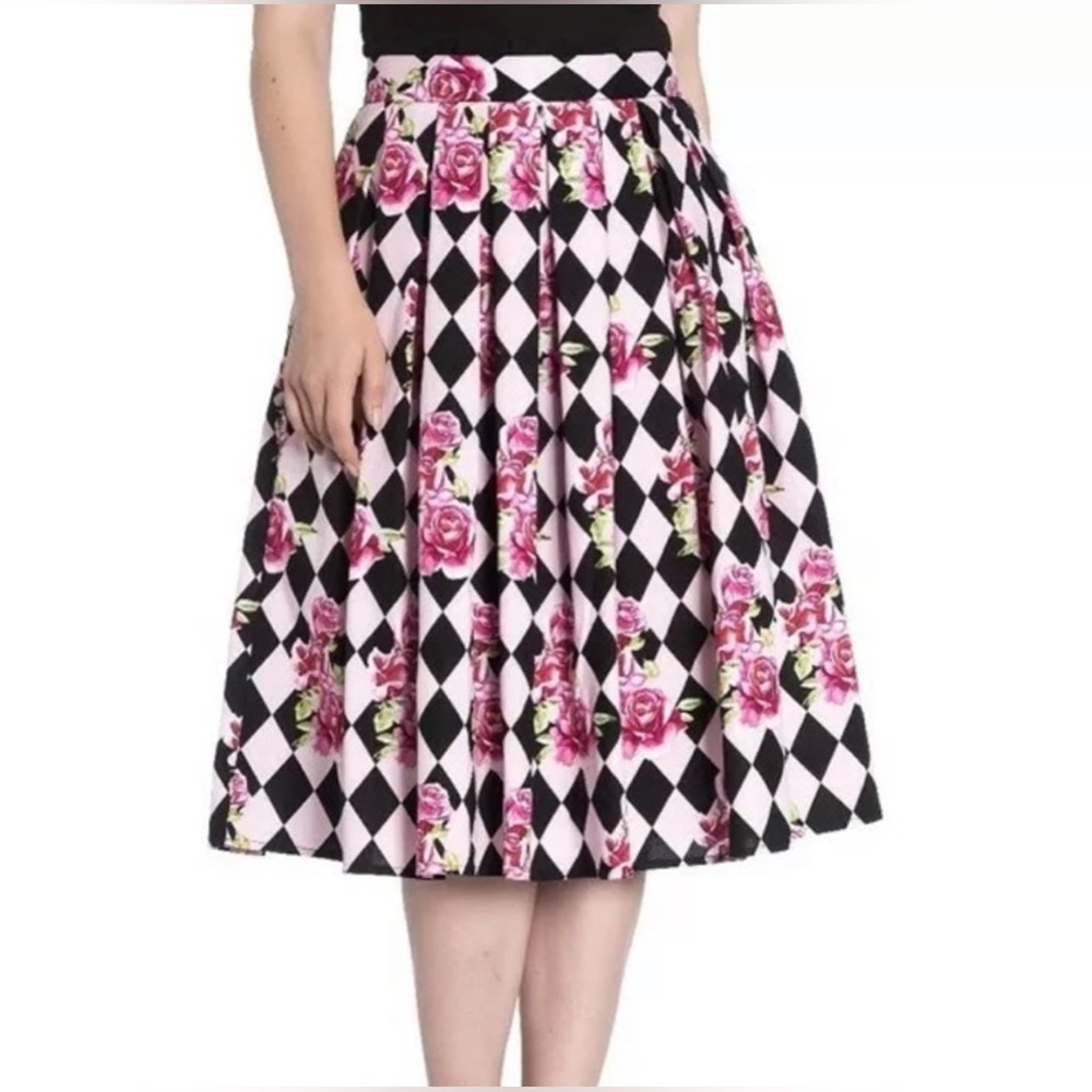 Hell Bunny Harlequin 50’s Skirt